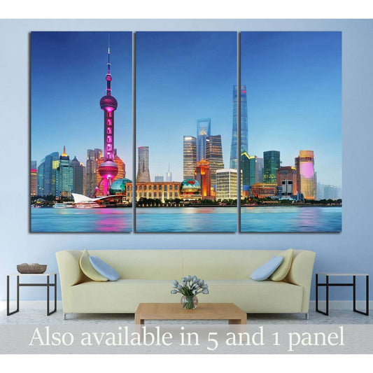 Shangahi skyline, China №581 Ready to Hang Canvas PrintCanvas art arrives ready to hang, with hanging accessories included and no additional framing required. Every canvas print is hand-crafted, made on-demand at our workshop and expertly stretched around