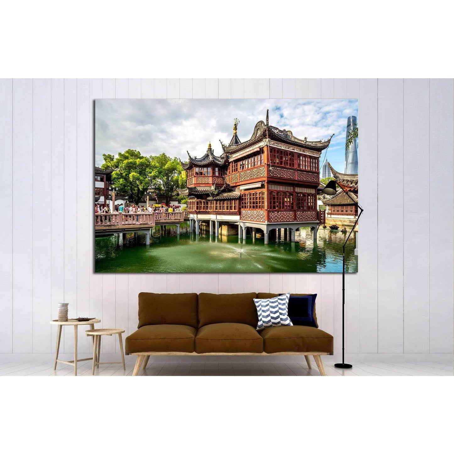 Shanghai, China №1554 Ready to Hang Canvas PrintCanvas art arrives ready to hang, with hanging accessories included and no additional framing required. Every canvas print is hand-crafted, made on-demand at our workshop and expertly stretched around 100% N