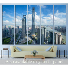 SHANGHAI, Jin Mao Tower, Shanghai tower №1549 Ready to Hang Canvas PrintCanvas art arrives ready to hang, with hanging accessories included and no additional framing required. Every canvas print is hand-crafted, made on-demand at our workshop and expertly