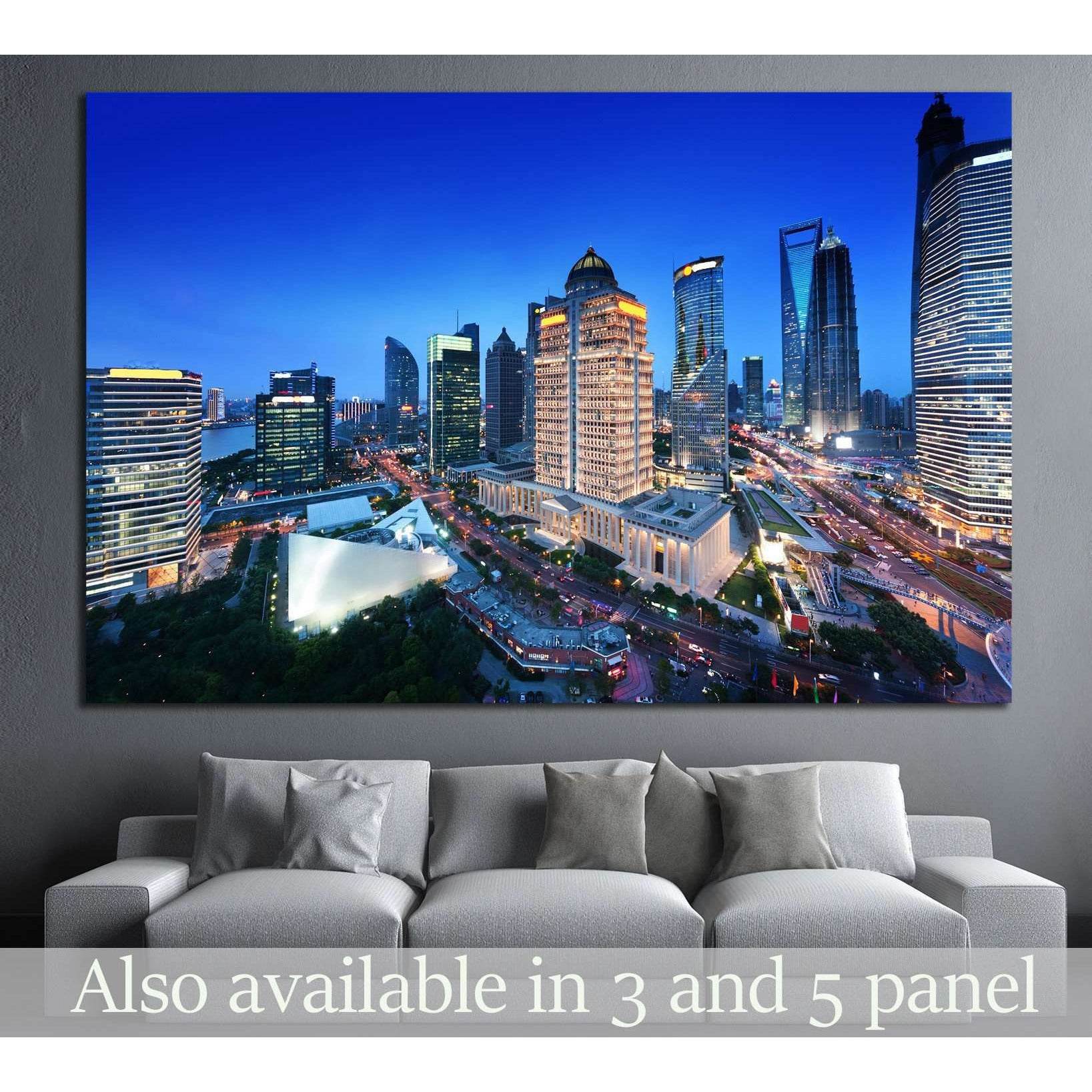 shanghai night view from the oriental pearl tower №1520 Ready to Hang Canvas PrintCanvas art arrives ready to hang, with hanging accessories included and no additional framing required. Every canvas print is hand-crafted, made on-demand at our workshop an