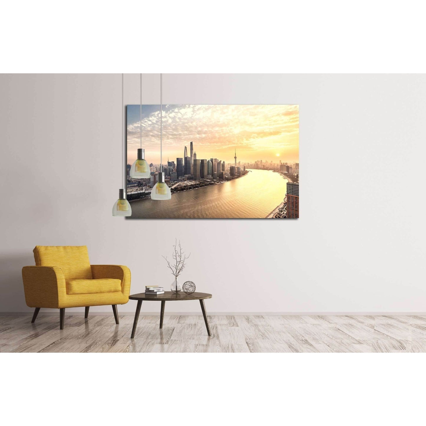 Shanghai skyline and cityscape №2968 Ready to Hang Canvas PrintCanvas art arrives ready to hang, with hanging accessories included and no additional framing required. Every canvas print is hand-crafted, made on-demand at our workshop and expertly stretche