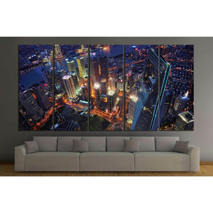 Shanghai Skyline №1234 Ready to Hang Canvas PrintCanvas art arrives ready to hang, with hanging accessories included and no additional framing required. Every canvas print is hand-crafted, made on-demand at our workshop and expertly stretched around 100%