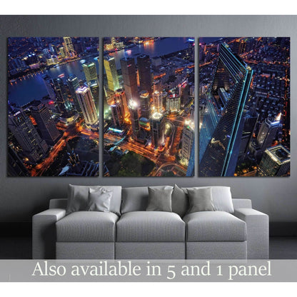 Shanghai Skyline №1234 Ready to Hang Canvas PrintCanvas art arrives ready to hang, with hanging accessories included and no additional framing required. Every canvas print is hand-crafted, made on-demand at our workshop and expertly stretched around 100%