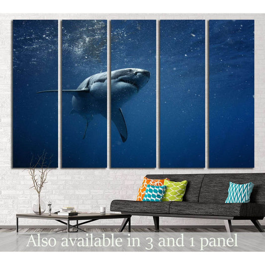 Shark №503 Ready to Hang Canvas PrintCanvas art arrives ready to hang, with hanging accessories included and no additional framing required. Every canvas print is hand-crafted, made on-demand at our workshop and expertly stretched around 100% North Americ