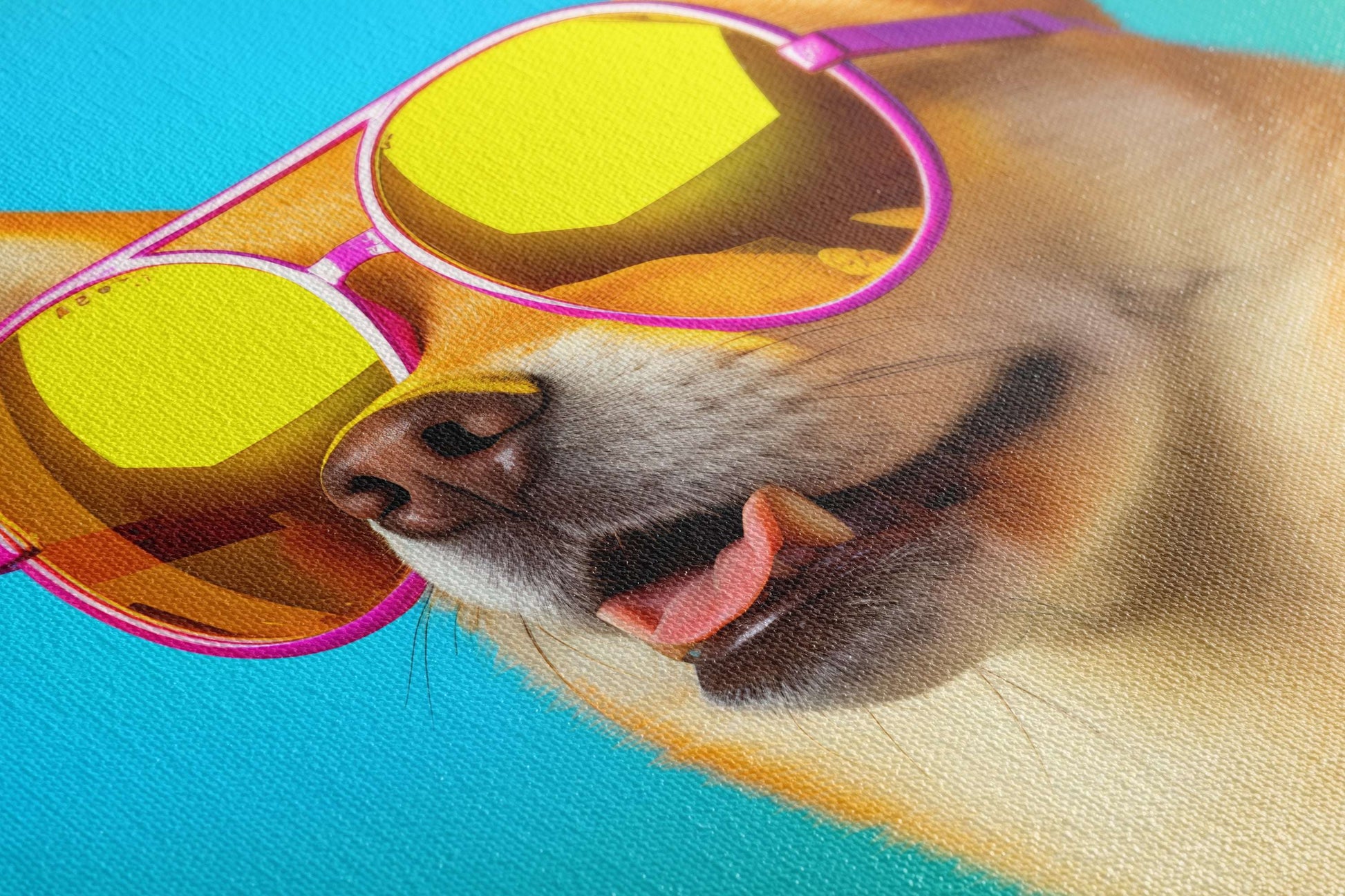 Shiba Inu in Sunglasses - Canvas Print - Artoholica Ready to Hang Canvas Print