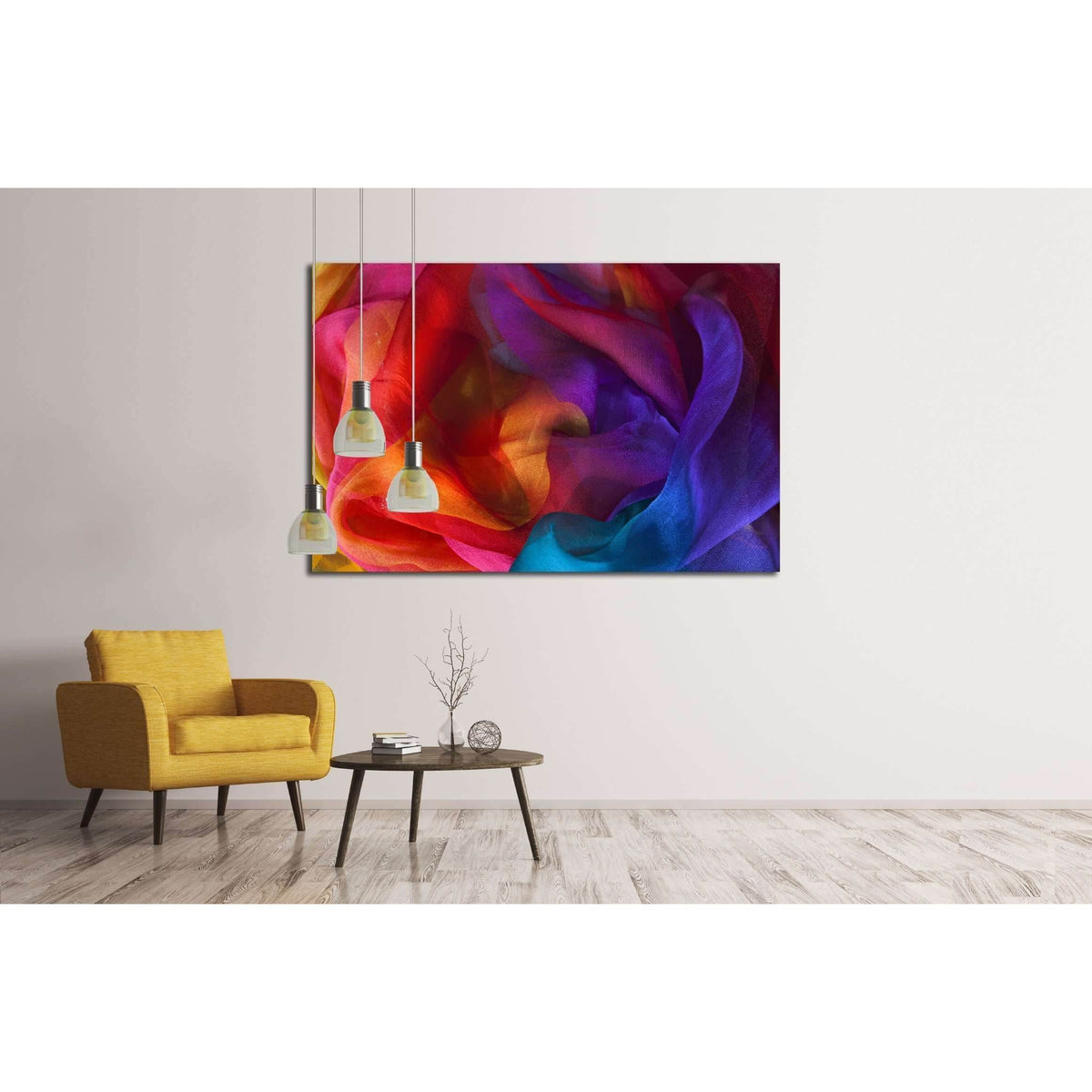 Silk rainbow scarf №2532 Ready to Hang Canvas PrintCanvas art arrives ready to hang, with hanging accessories included and no additional framing required. Every canvas print is hand-crafted, made on-demand at our workshop and expertly stretched around 100