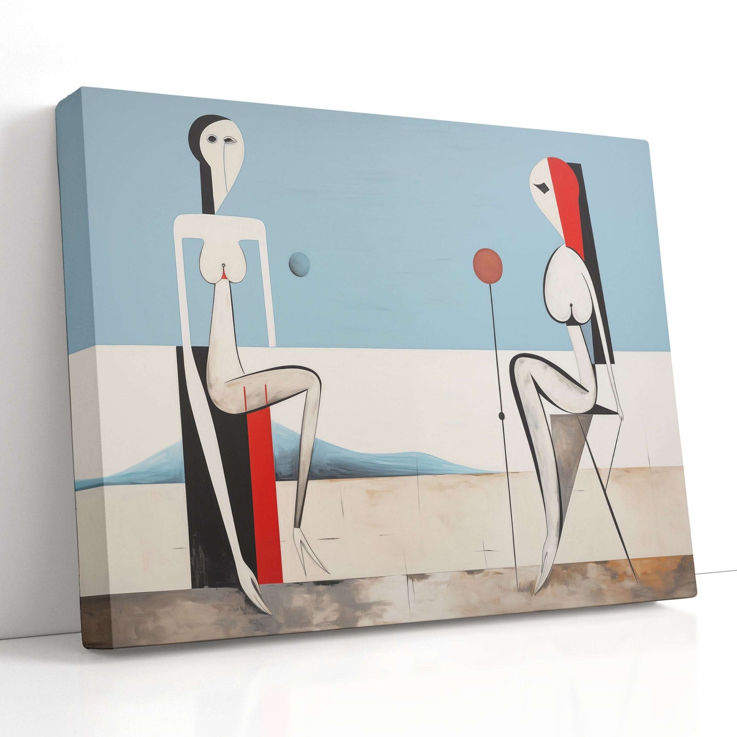 Simplistic Design Figures - Canvas Print - Artoholica Ready to Hang Canvas Print