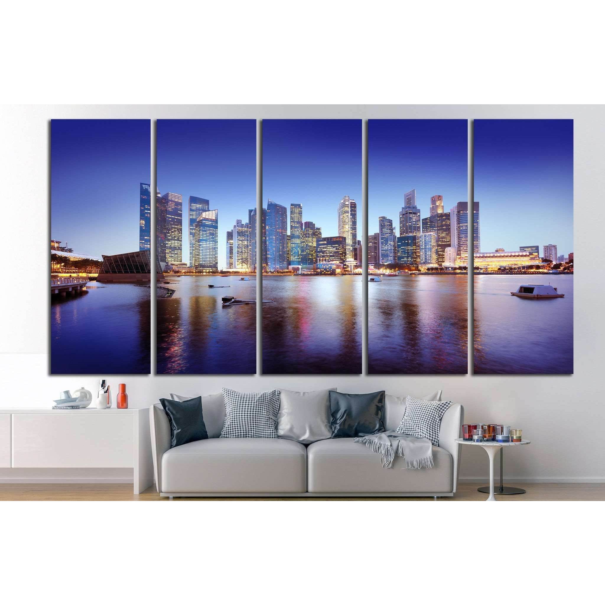 Singapore Cityscape №1147 Ready to Hang Canvas PrintCanvas art arrives ready to hang, with hanging accessories included and no additional framing required. Every canvas print is hand-crafted, made on-demand at our workshop and expertly stretched around 10