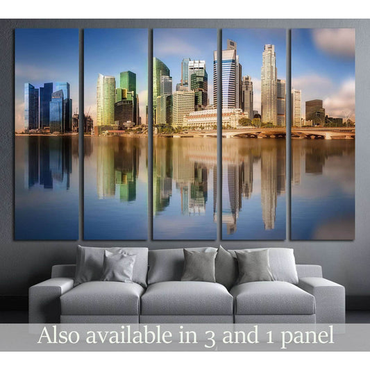 Singapore Skyline and view of skyscrapers on Marina Bay №2719 Ready to Hang Canvas PrintCanvas art arrives ready to hang, with hanging accessories included and no additional framing required. Every canvas print is hand-crafted, made on-demand at our works