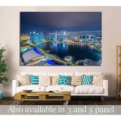 Singapore skyline downtown №1028 Ready to Hang Canvas PrintCanvas art arrives ready to hang, with hanging accessories included and no additional framing required. Every canvas print is hand-crafted, made on-demand at our workshop and expertly stretched ar