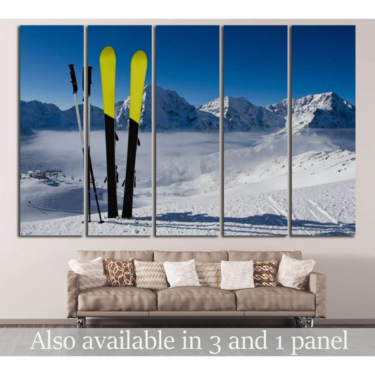 Ski in Snow №182 Ready to Hang Canvas PrintCanvas art arrives ready to hang, with hanging accessories included and no additional framing required. Every canvas print is hand-crafted, made on-demand at our workshop and expertly stretched around 100% North