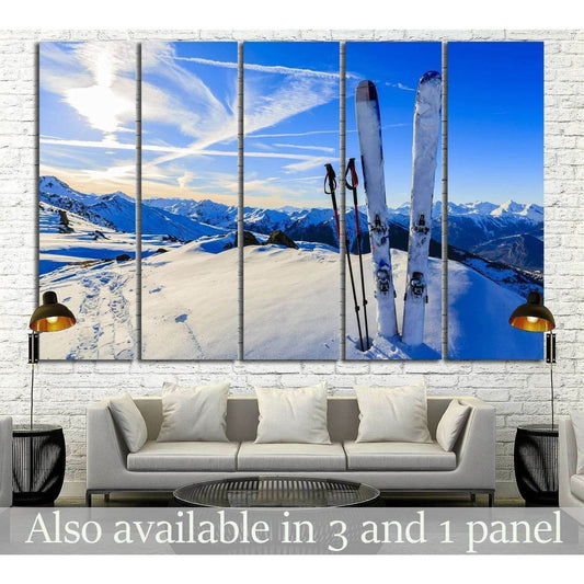 Skiing №184 Ready to Hang Canvas PrintCanvas art arrives ready to hang, with hanging accessories included and no additional framing required. Every canvas print is hand-crafted, made on-demand at our workshop and expertly stretched around 100% North Ameri