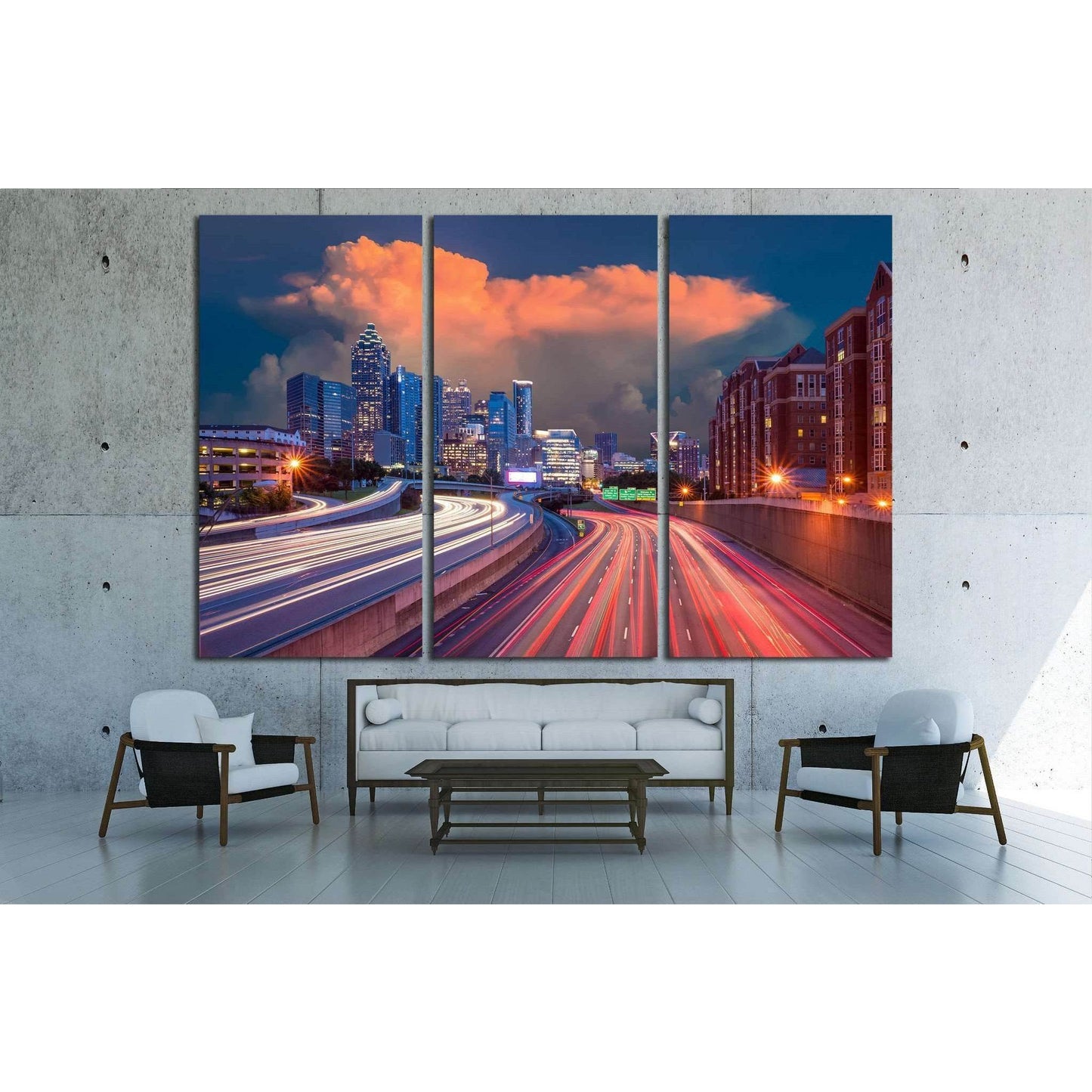 Skyline of Downtown Atlanta, Georgia USA №1530 Ready to Hang Canvas PrintCanvas art arrives ready to hang, with hanging accessories included and no additional framing required. Every canvas print is hand-crafted, made on-demand at our workshop and expertl