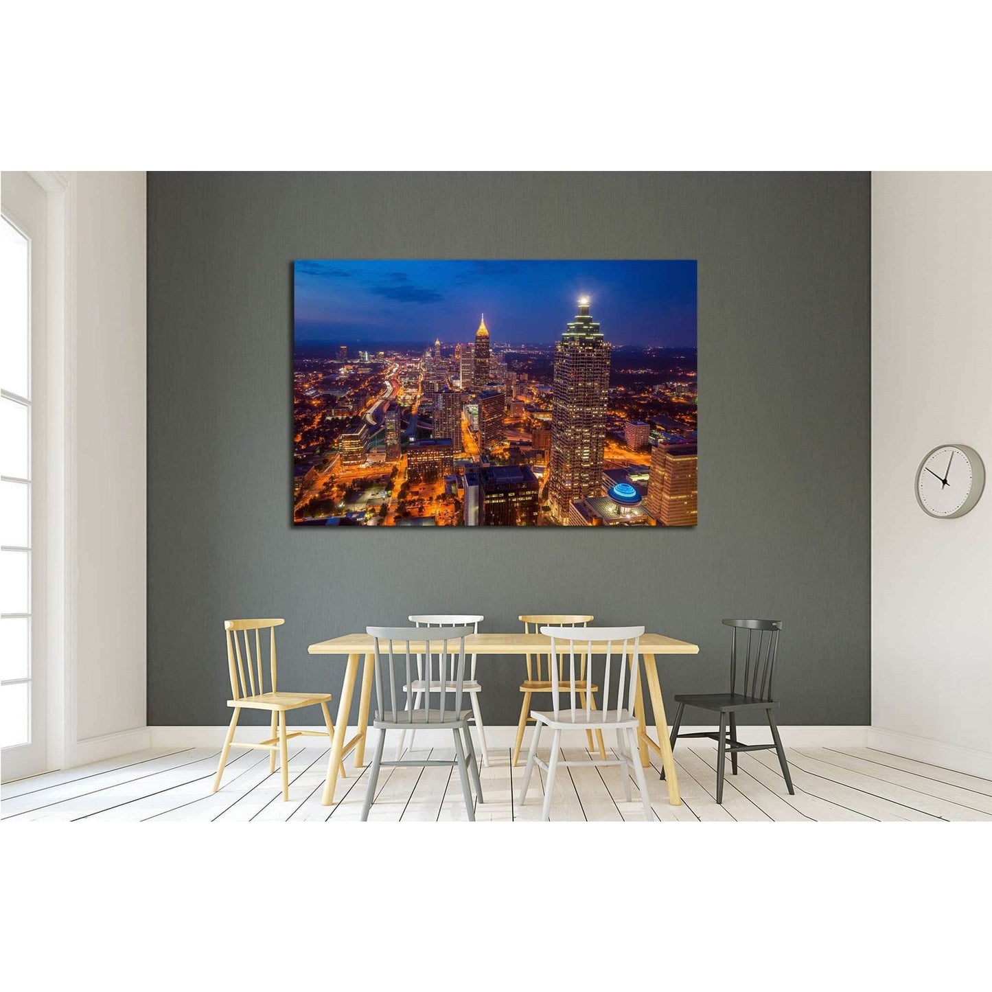 Skyline of downtown Atlanta, Georgia, USA №1632 Ready to Hang Canvas PrintCanvas art arrives ready to hang, with hanging accessories included and no additional framing required. Every canvas print is hand-crafted, made on-demand at our workshop and expert