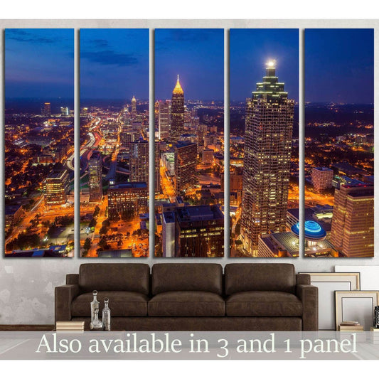 Skyline of downtown Atlanta, Georgia, USA №1632 Ready to Hang Canvas PrintCanvas art arrives ready to hang, with hanging accessories included and no additional framing required. Every canvas print is hand-crafted, made on-demand at our workshop and expert