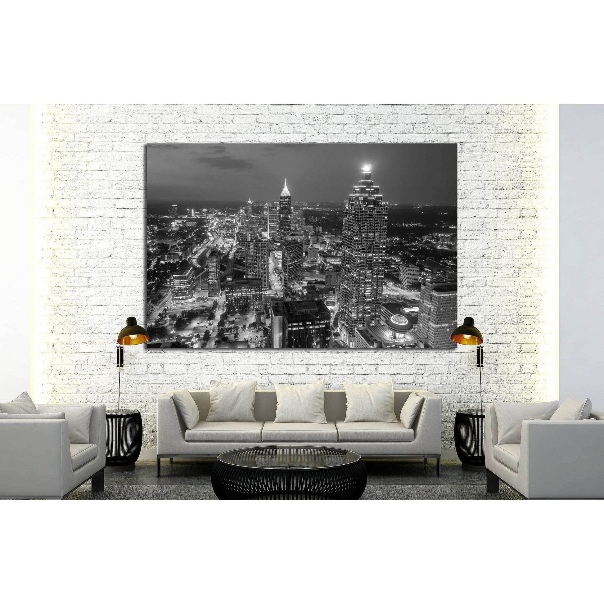 Skyline of downtown Atlanta, Georgia, USA №1685 Ready to Hang Canvas PrintCanvas art arrives ready to hang, with hanging accessories included and no additional framing required. Every canvas print is hand-crafted, made on-demand at our workshop and expert