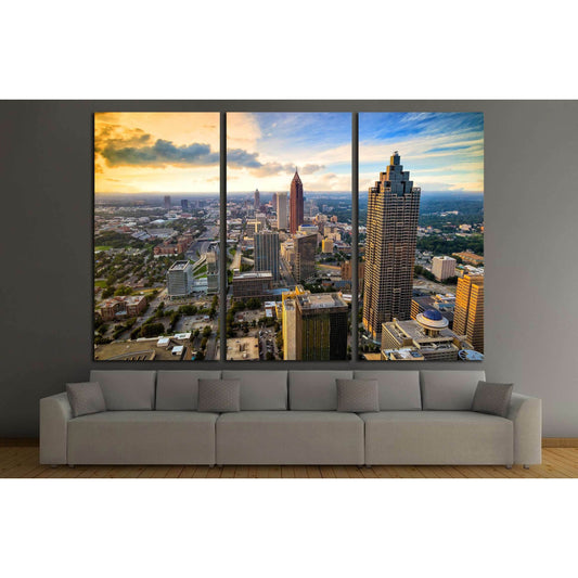 Skyline of downtown Atlanta, Georgia, USA №2322 Ready to Hang Canvas PrintCanvas art arrives ready to hang, with hanging accessories included and no additional framing required. Every canvas print is hand-crafted, made on-demand at our workshop and expert