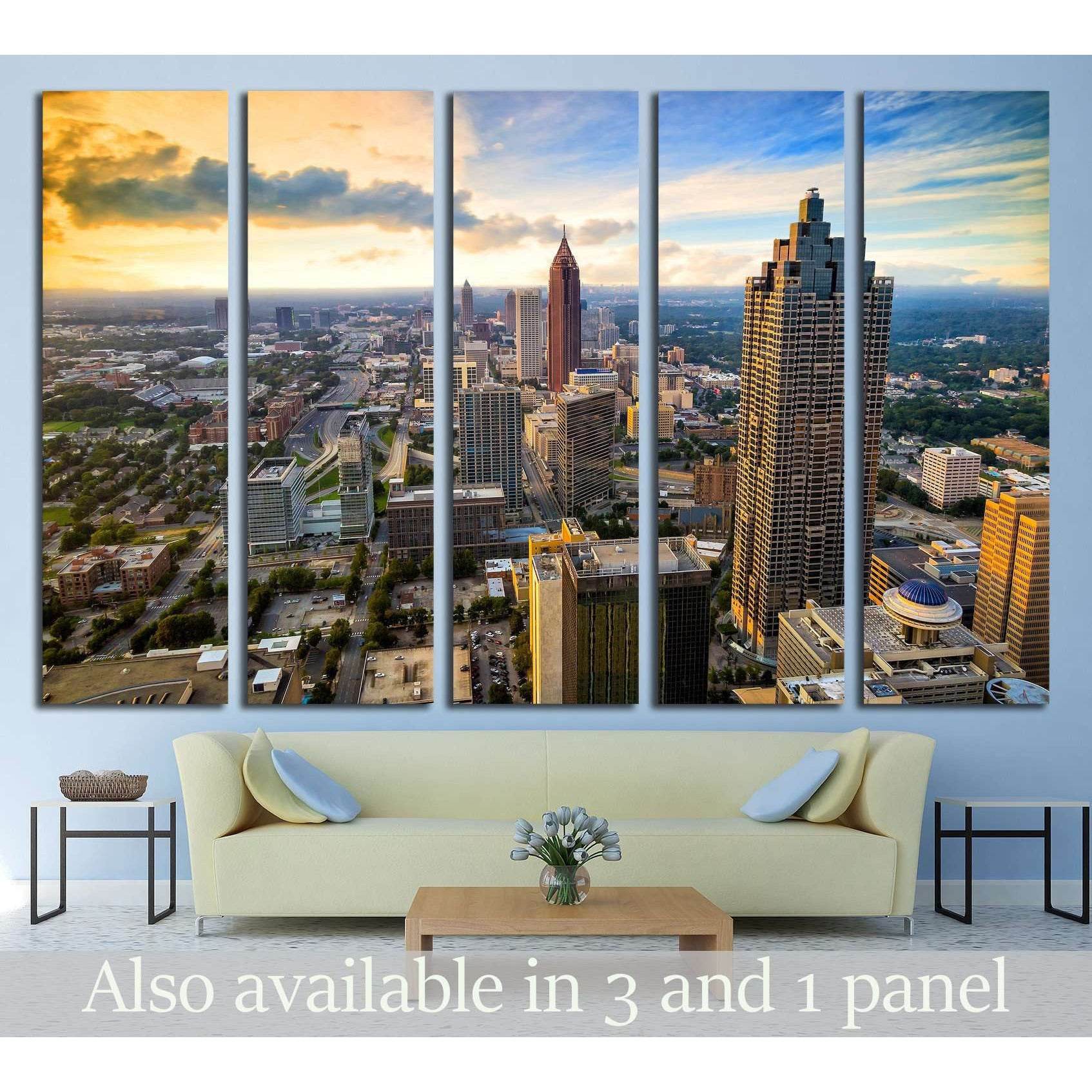 Skyline of downtown Atlanta, Georgia, USA №2322 Ready to Hang Canvas PrintCanvas art arrives ready to hang, with hanging accessories included and no additional framing required. Every canvas print is hand-crafted, made on-demand at our workshop and expert