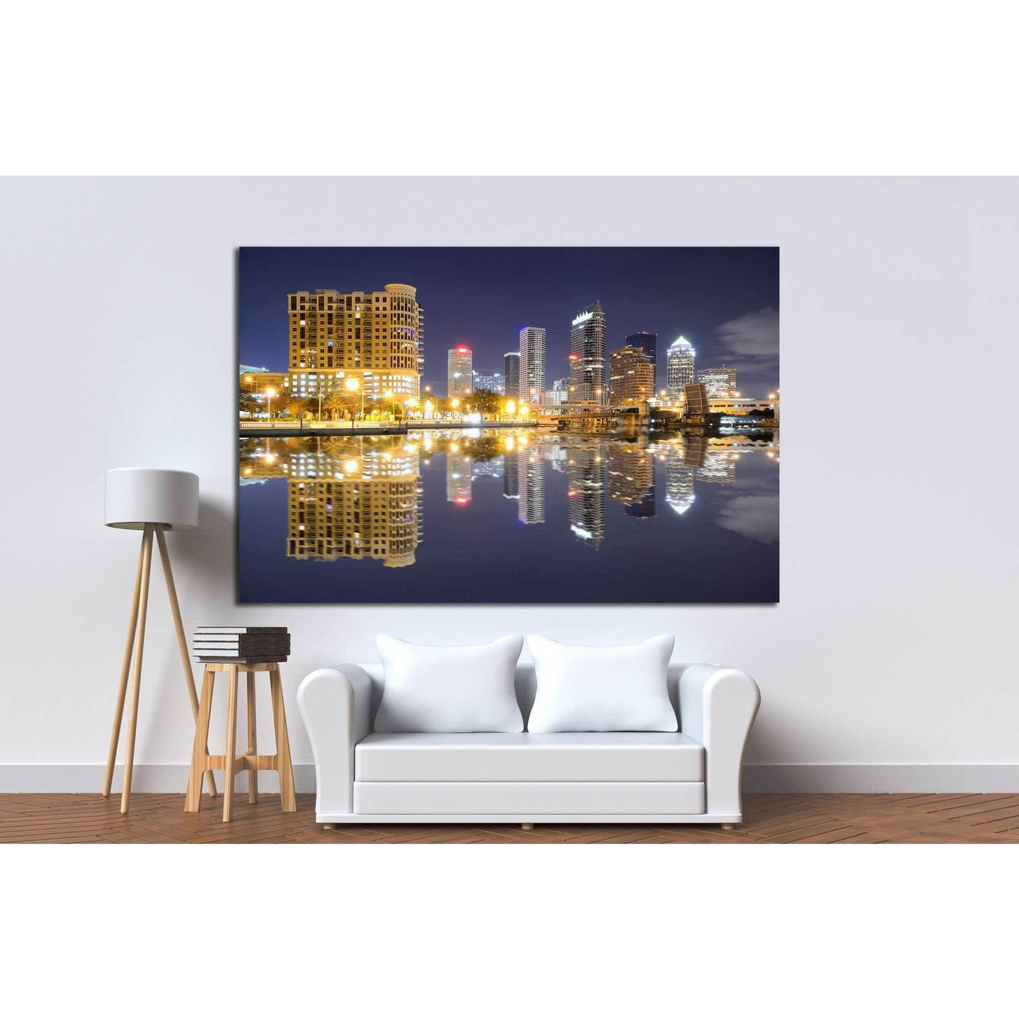 Skyline of downtown Tampa, Florida №1670 Ready to Hang Canvas PrintCanvas art arrives ready to hang, with hanging accessories included and no additional framing required. Every canvas print is hand-crafted, made on-demand at our workshop and expertly stre