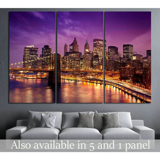 Skyline of New York №585 Ready to Hang Canvas PrintCanvas art arrives ready to hang, with hanging accessories included and no additional framing required. Every canvas print is hand-crafted, made on-demand at our workshop and expertly stretched around 100