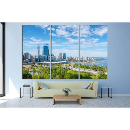 skyline of Perth with city central business district at the noon №2312 Ready to Hang Canvas PrintCanvas art arrives ready to hang, with hanging accessories included and no additional framing required. Every canvas print is hand-crafted, made on-demand at