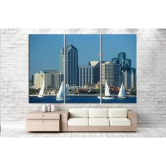 Skyline of San Diego, California №1011 Ready to Hang Canvas PrintCanvas art arrives ready to hang, with hanging accessories included and no additional framing required. Every canvas print is hand-crafted, made on-demand at our workshop and expertly stretc