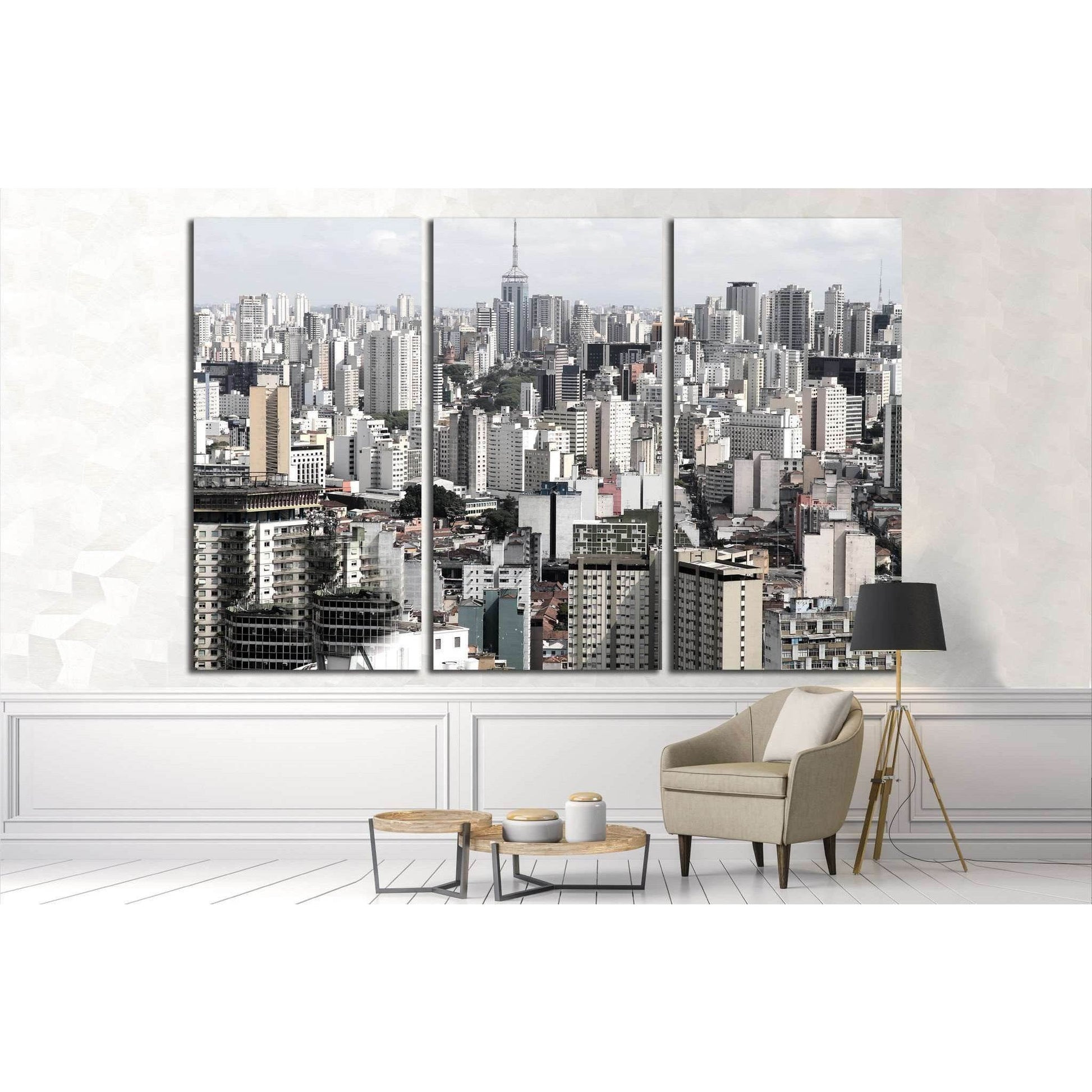 Skyline of Sao Paulo, Brazil №1511 Ready to Hang Canvas PrintCanvas art arrives ready to hang, with hanging accessories included and no additional framing required. Every canvas print is hand-crafted, made on-demand at our workshop and expertly stretched