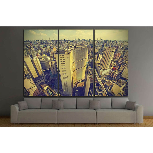 Skyline of Sao Paulo downtown, Brazil №1519 Ready to Hang Canvas PrintCanvas art arrives ready to hang, with hanging accessories included and no additional framing required. Every canvas print is hand-crafted, made on-demand at our workshop and expertly s