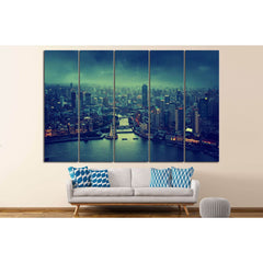 skyline of Shanghai №586 Ready to Hang Canvas PrintCanvas art arrives ready to hang, with hanging accessories included and no additional framing required. Every canvas print is hand-crafted, made on-demand at our workshop and expertly stretched around 100