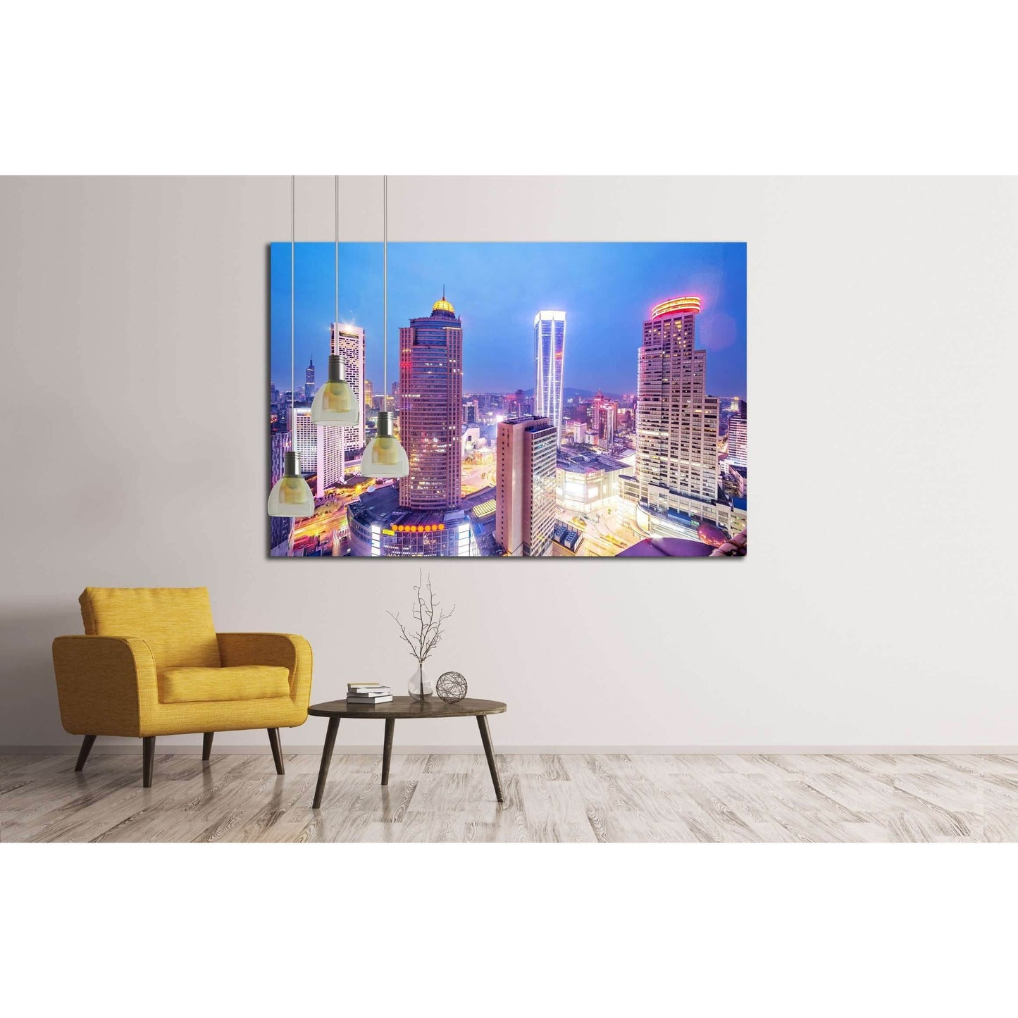 skyline,office buildings and cityscape at night №2281 Ready to Hang Canvas PrintCanvas art arrives ready to hang, with hanging accessories included and no additional framing required. Every canvas print is hand-crafted, made on-demand at our workshop and