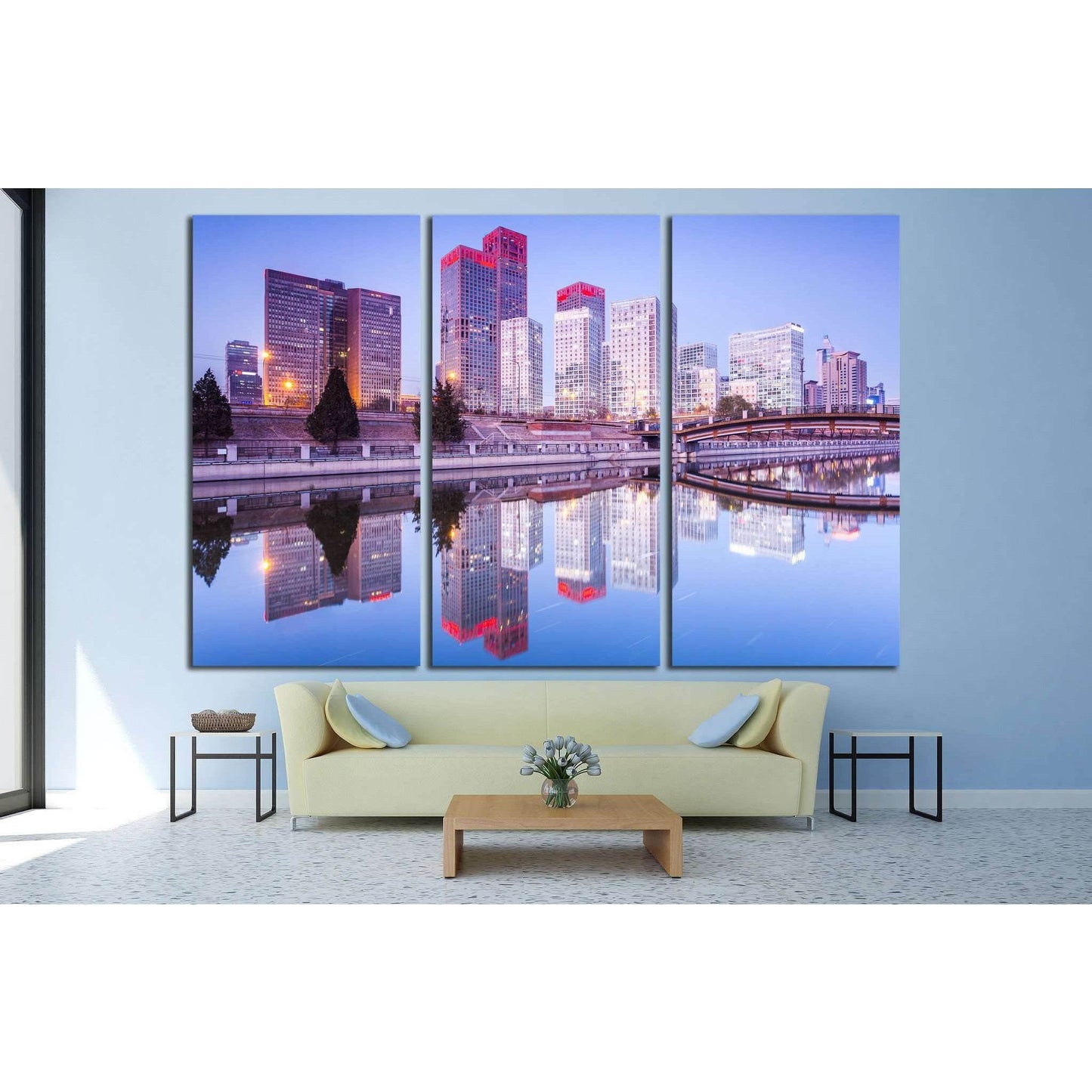 Skyscrapers, downtown Beijing at sunset №1516 Ready to Hang Canvas PrintCanvas art arrives ready to hang, with hanging accessories included and no additional framing required. Every canvas print is hand-crafted, made on-demand at our workshop and expertly