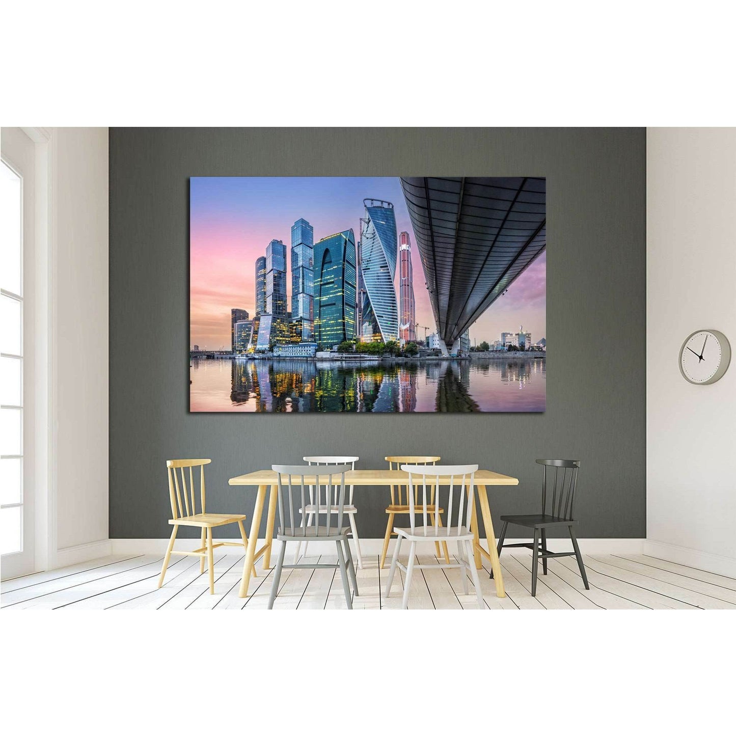 Skyscrapers in Moscow-City №1560 Ready to Hang Canvas PrintCanvas art arrives ready to hang, with hanging accessories included and no additional framing required. Every canvas print is hand-crafted, made on-demand at our workshop and expertly stretched ar