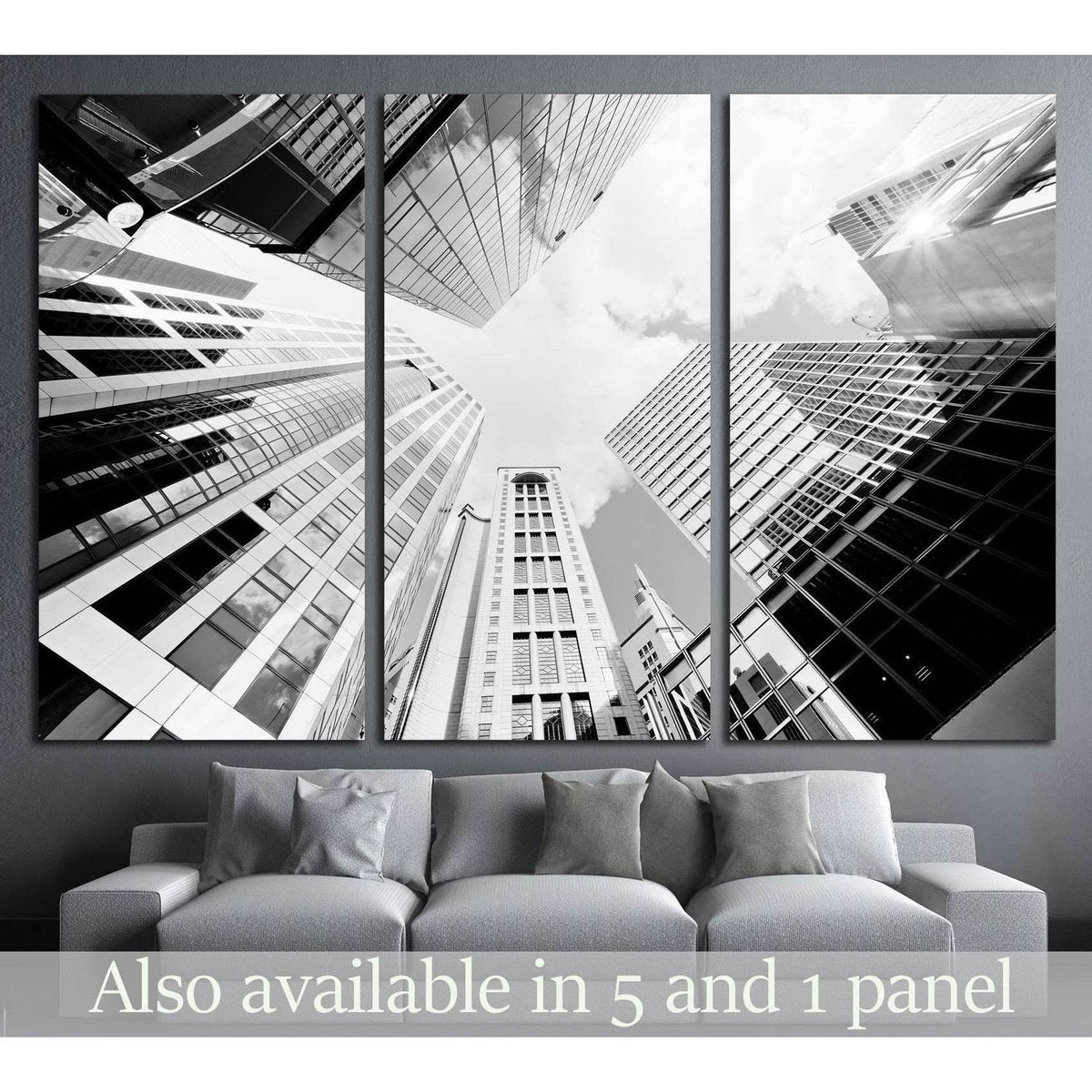 Skyscrapers shot with perspective №1545 Ready to Hang Canvas PrintCanvas art arrives ready to hang, with hanging accessories included and no additional framing required. Every canvas print is hand-crafted, made on-demand at our workshop and expertly stret