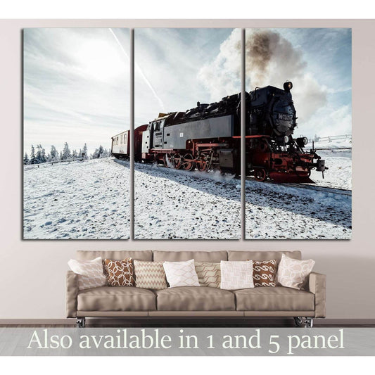 Snow and Locomotive №238 Ready to Hang Canvas PrintCanvas art arrives ready to hang, with hanging accessories included and no additional framing required. Every canvas print is hand-crafted, made on-demand at our workshop and expertly stretched around 100