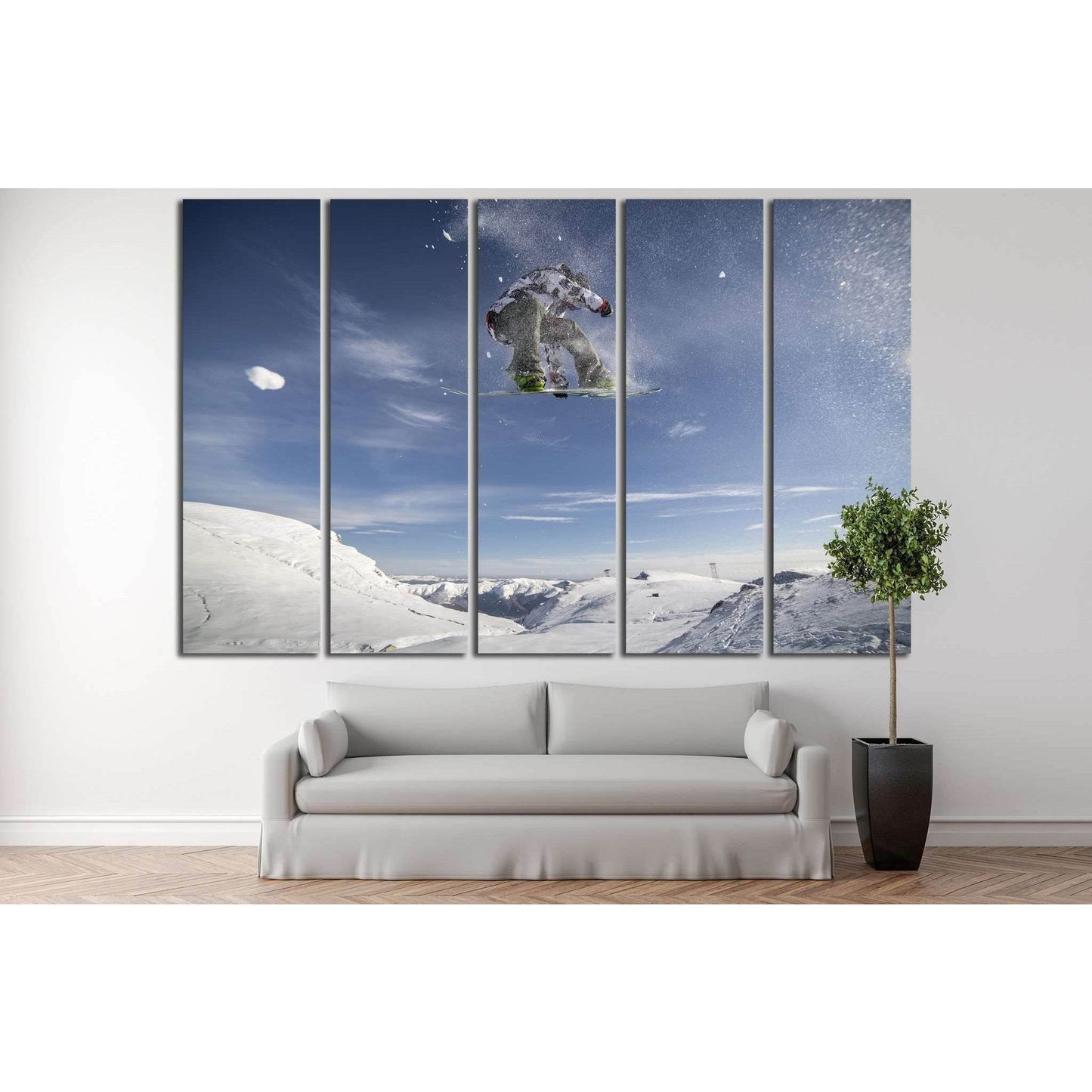 Snowboarder Fly №179 Ready to Hang Canvas PrintCanvas art arrives ready to hang, with hanging accessories included and no additional framing required. Every canvas print is hand-crafted, made on-demand at our workshop and expertly stretched around 100% No