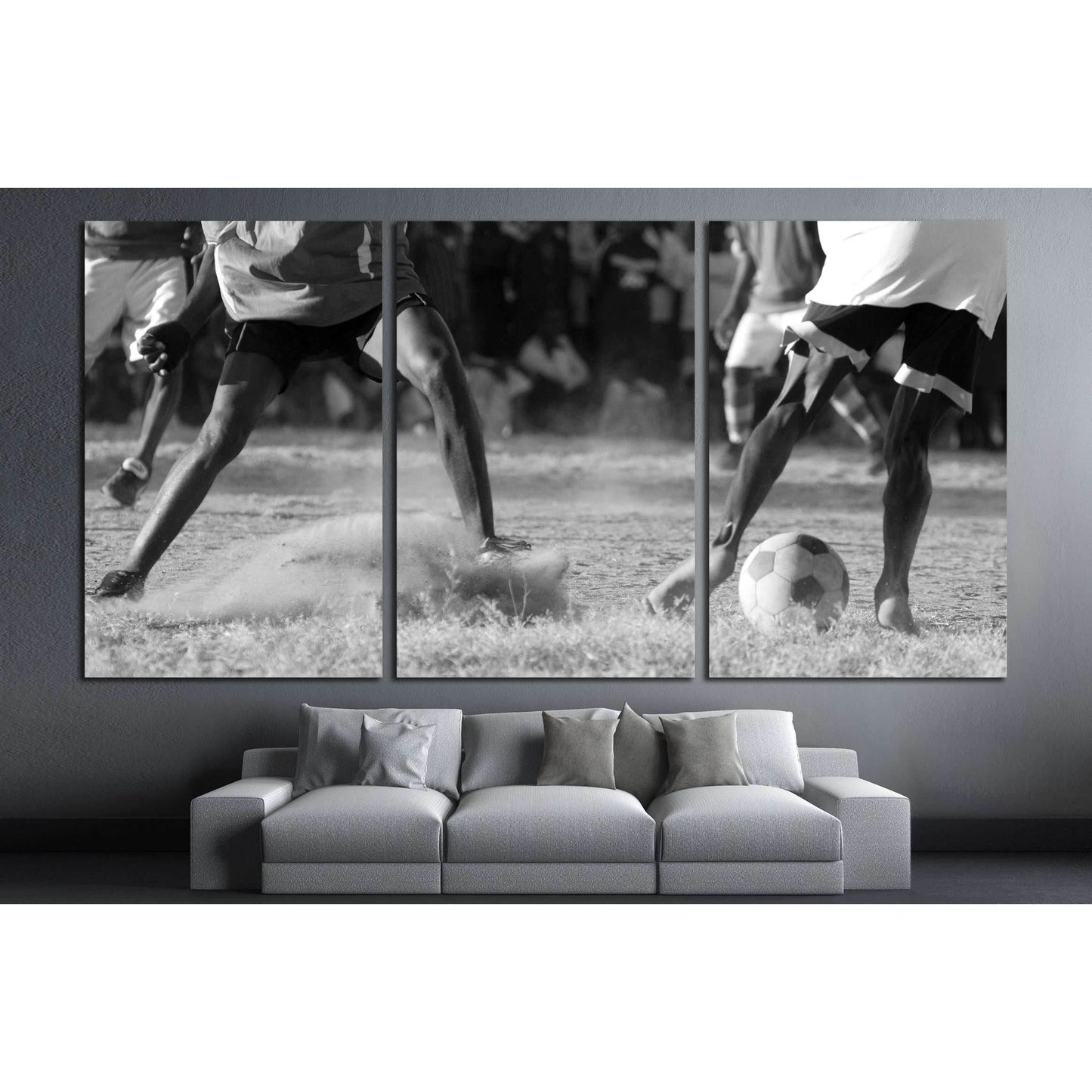 Soccer Match №2121 Ready to Hang Canvas PrintCanvas art arrives ready to hang, with hanging accessories included and no additional framing required. Every canvas print is hand-crafted, made on-demand at our workshop and expertly stretched around 100% Nort