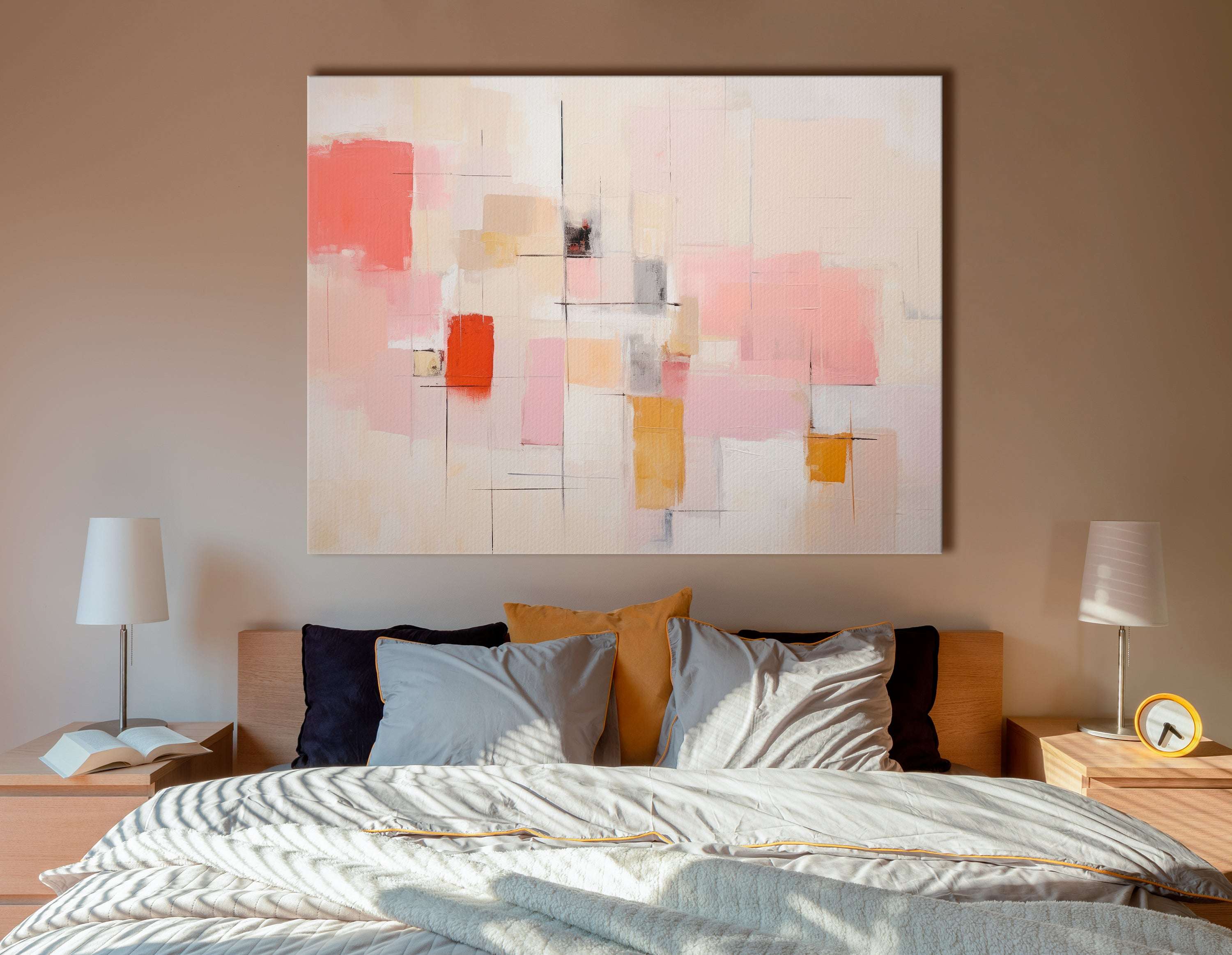 Soft Compositions of Colorful Cubes - Canvas Print - Artoholica Ready to Hang Canvas Print