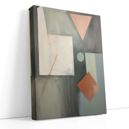 Soft Pastel Geometry - Canvas Print - Artoholica Ready to Hang Canvas Print