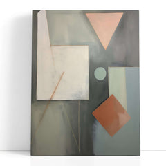 Soft Pastel Geometry - Canvas Print - Artoholica Ready to Hang Canvas Print
