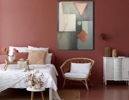 Soft Pastel Geometry - Canvas Print - Artoholica Ready to Hang Canvas Print