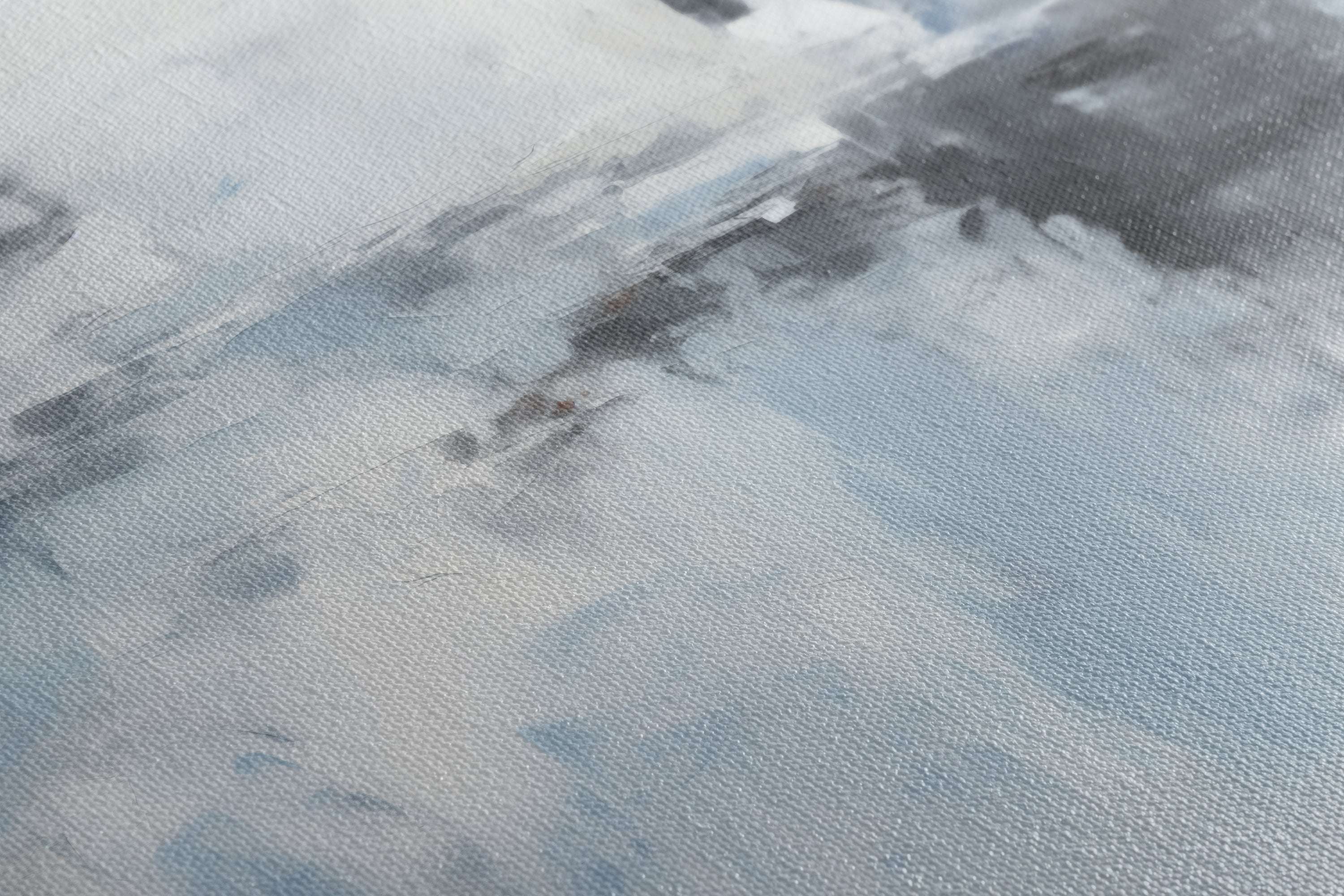 Soft White Fog-Laden Morning - Canvas Print - Artoholica Ready to Hang Canvas Print