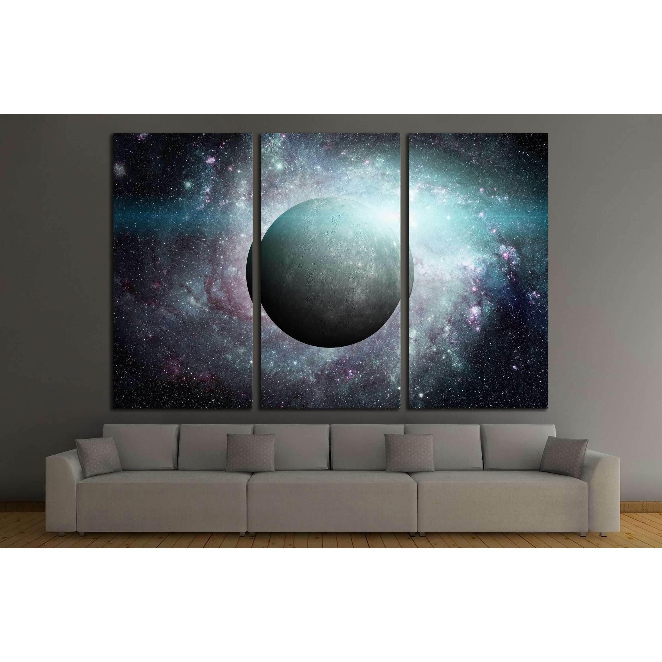 Solar System - Mercury. Elements of this image furnished by NASA №2426 Ready to Hang Canvas PrintCanvas art arrives ready to hang, with hanging accessories included and no additional framing required. Every canvas print is hand-crafted, made on-demand at