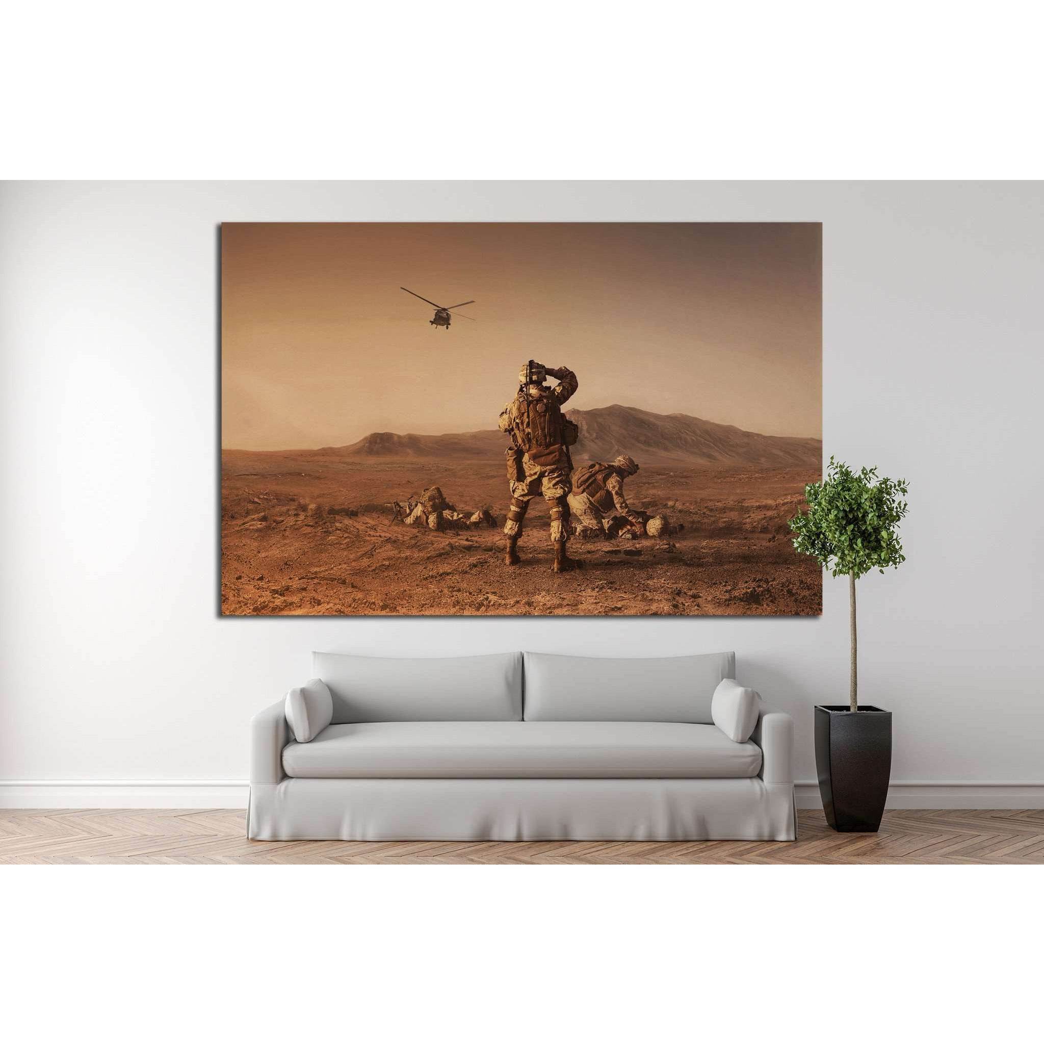 Soldiers №6 Ready to Hang Canvas PrintCanvas art arrives ready to hang, with hanging accessories included and no additional framing required. Every canvas print is hand-crafted, made on-demand at our workshop and expertly stretched around 100% North Ameri