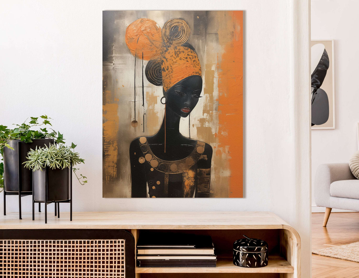 Sophisticated Woman Figure - Canvas Print - Artoholica Ready to Hang Canvas Print