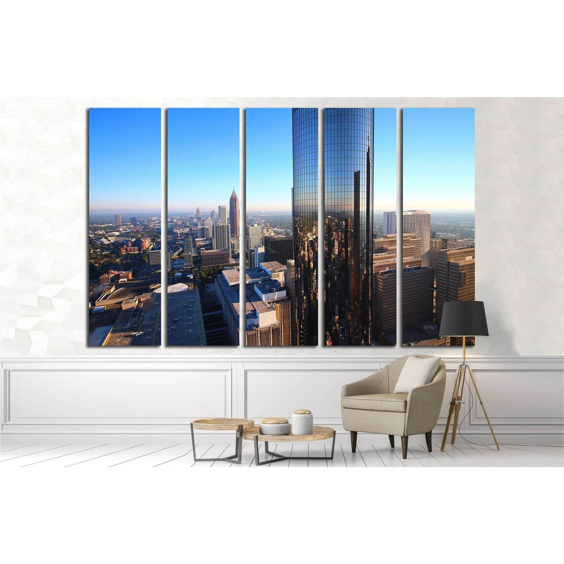 South Atlanta Tower №1653 Ready to Hang Canvas PrintCanvas art arrives ready to hang, with hanging accessories included and no additional framing required. Every canvas print is hand-crafted, made on-demand at our workshop and expertly stretched around 10