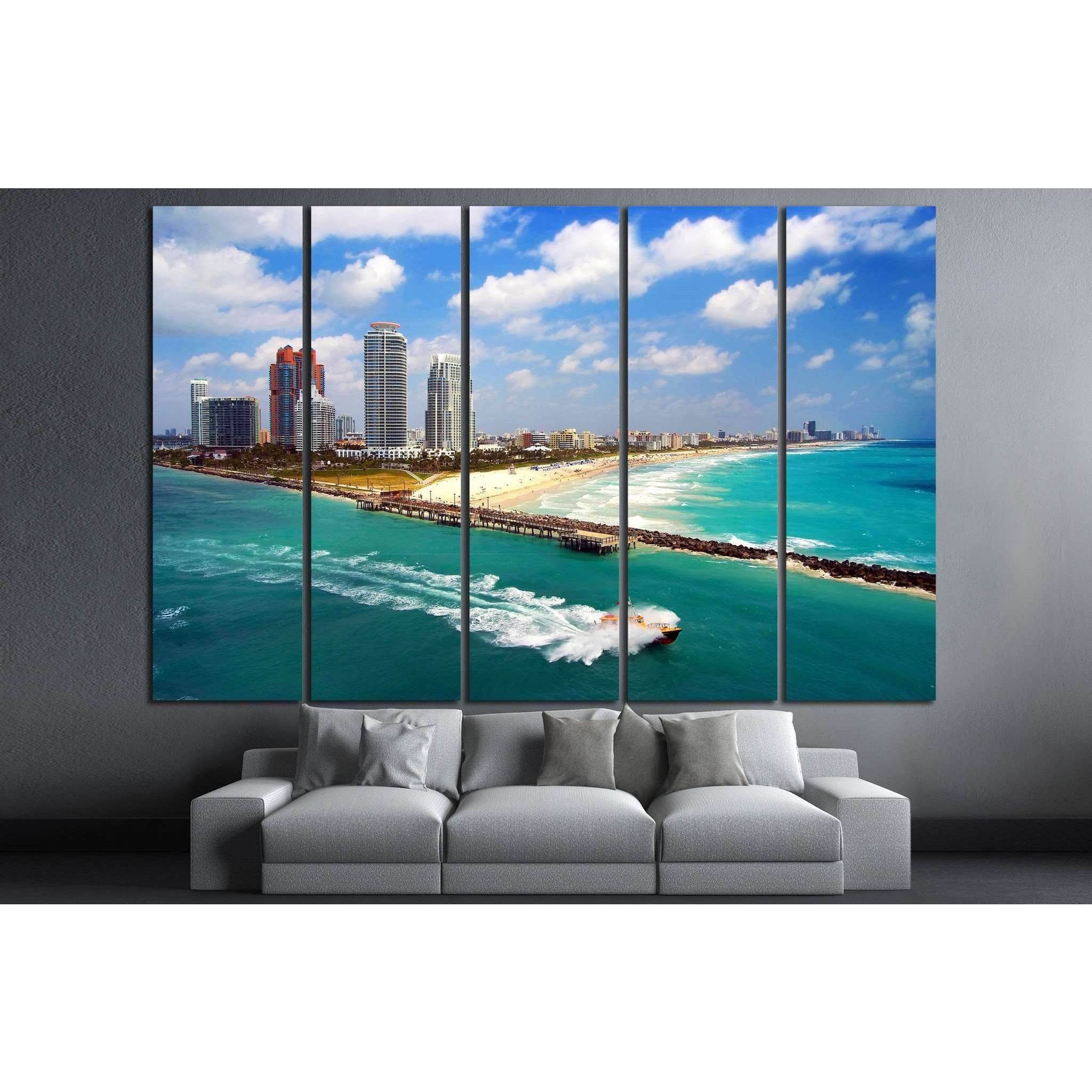 South Miami Beach №1094 Ready to Hang Canvas PrintCanvas art arrives ready to hang, with hanging accessories included and no additional framing required. Every canvas print is hand-crafted, made on-demand at our workshop and expertly stretched around 100%