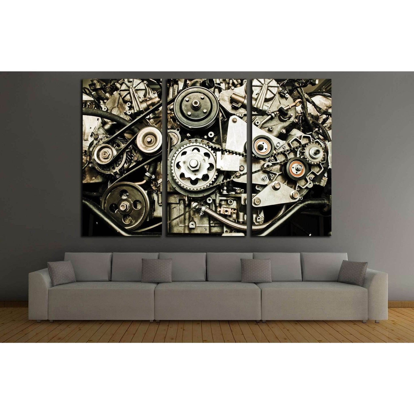 Sport car's engine №140 Ready to Hang Canvas PrintCanvas art arrives ready to hang, with hanging accessories included and no additional framing required. Every canvas print is hand-crafted, made on-demand at our workshop and expertly stretched around 100%