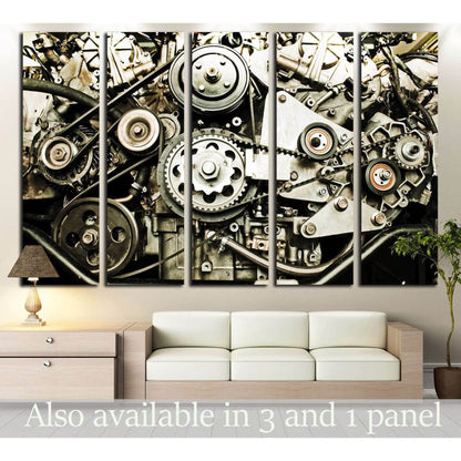 Sport car's engine №140 Ready to Hang Canvas PrintCanvas art arrives ready to hang, with hanging accessories included and no additional framing required. Every canvas print is hand-crafted, made on-demand at our workshop and expertly stretched around 100%