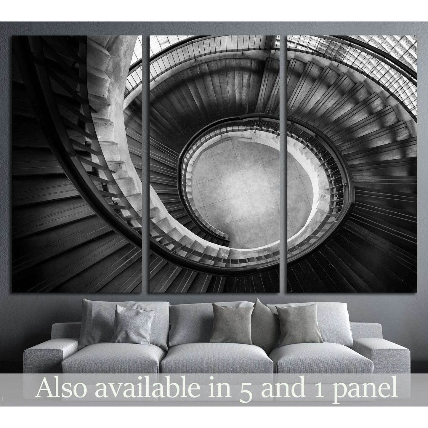 Stair with the spiral twist shape №1604 Ready to Hang Canvas PrintCanvas art arrives ready to hang, with hanging accessories included and no additional framing required. Every canvas print is hand-crafted, made on-demand at our workshop and expertly stret