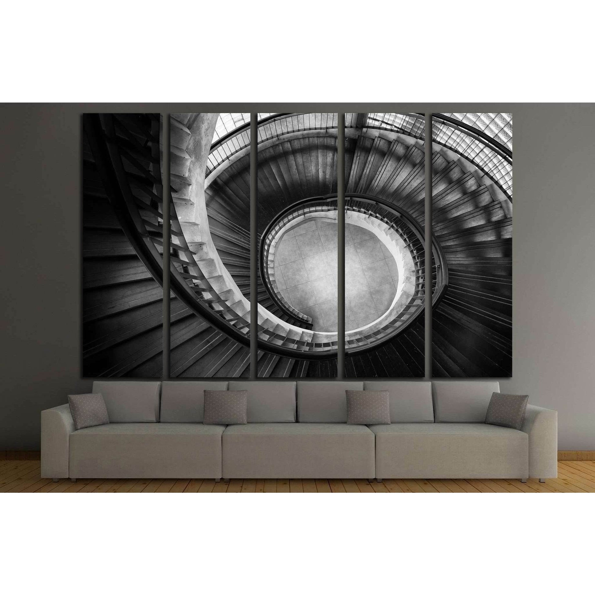 Stair with the spiral twist shape №1604 Ready to Hang Canvas PrintCanvas art arrives ready to hang, with hanging accessories included and no additional framing required. Every canvas print is hand-crafted, made on-demand at our workshop and expertly stret